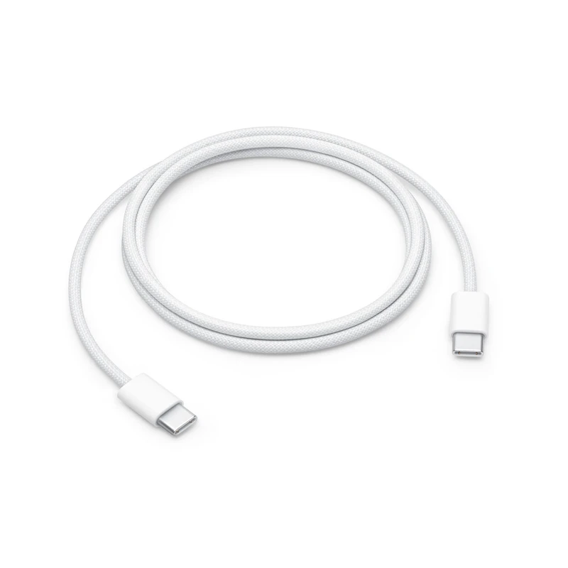 کابل شارژکنفی و دیتااپل USB-C به USB-C مدل ۶۰ وات اورجینال با طول ۱ متر MQKJ3ZM/A