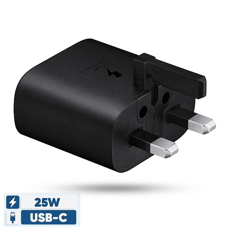 شارژر اصلی سامسونگ ۲۵ وات مدل EP-TA800 با پورت USB-C اورجینال