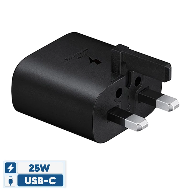 شارژر اصلی سامسونگ ۲۵ وات مدل EP-TA800 با پورت USB-C اورجینال