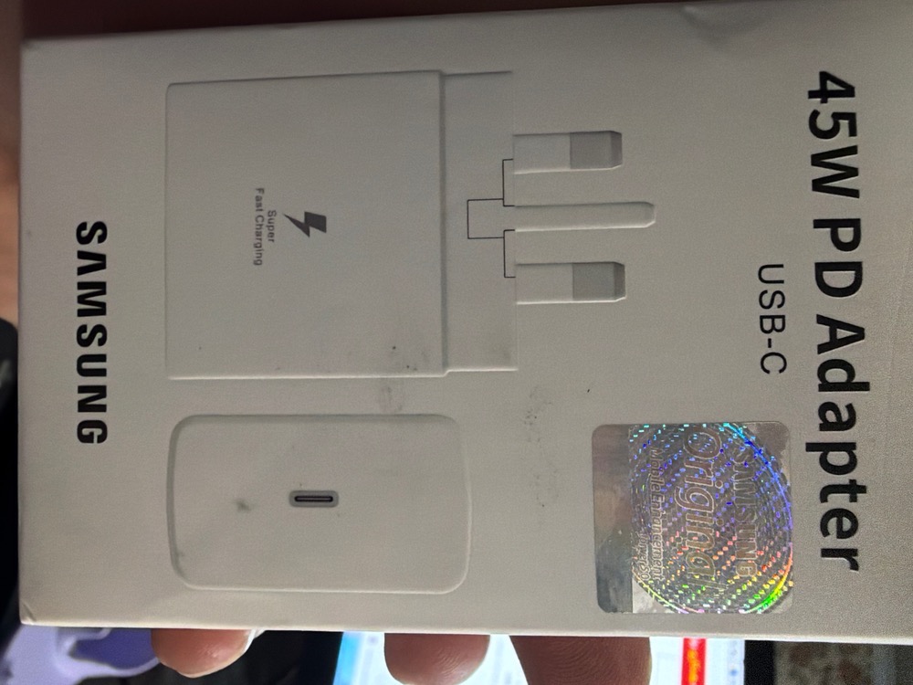شارژر اصلی سامسونگ ۴۵ وات مدل EP-T451 سوپر فست شارژینگ با پورت USB-C