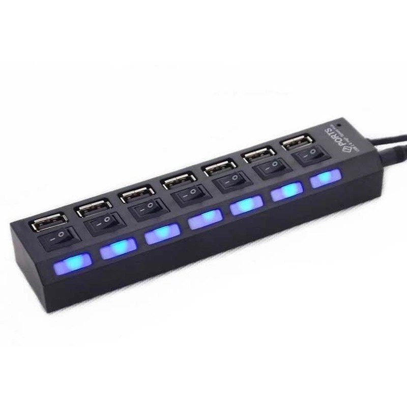 هاب USB 2.0 کلید دار ۷ پورت Hi-Speed