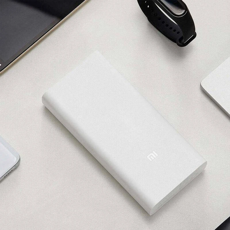 پاوربانک ۲۰۰۰۰ میلیآمپر شیائومی مدل Xiaomi Mi Power Bank 3 PLM18ZM فست شارژ ۱۸ وات دوطرفه